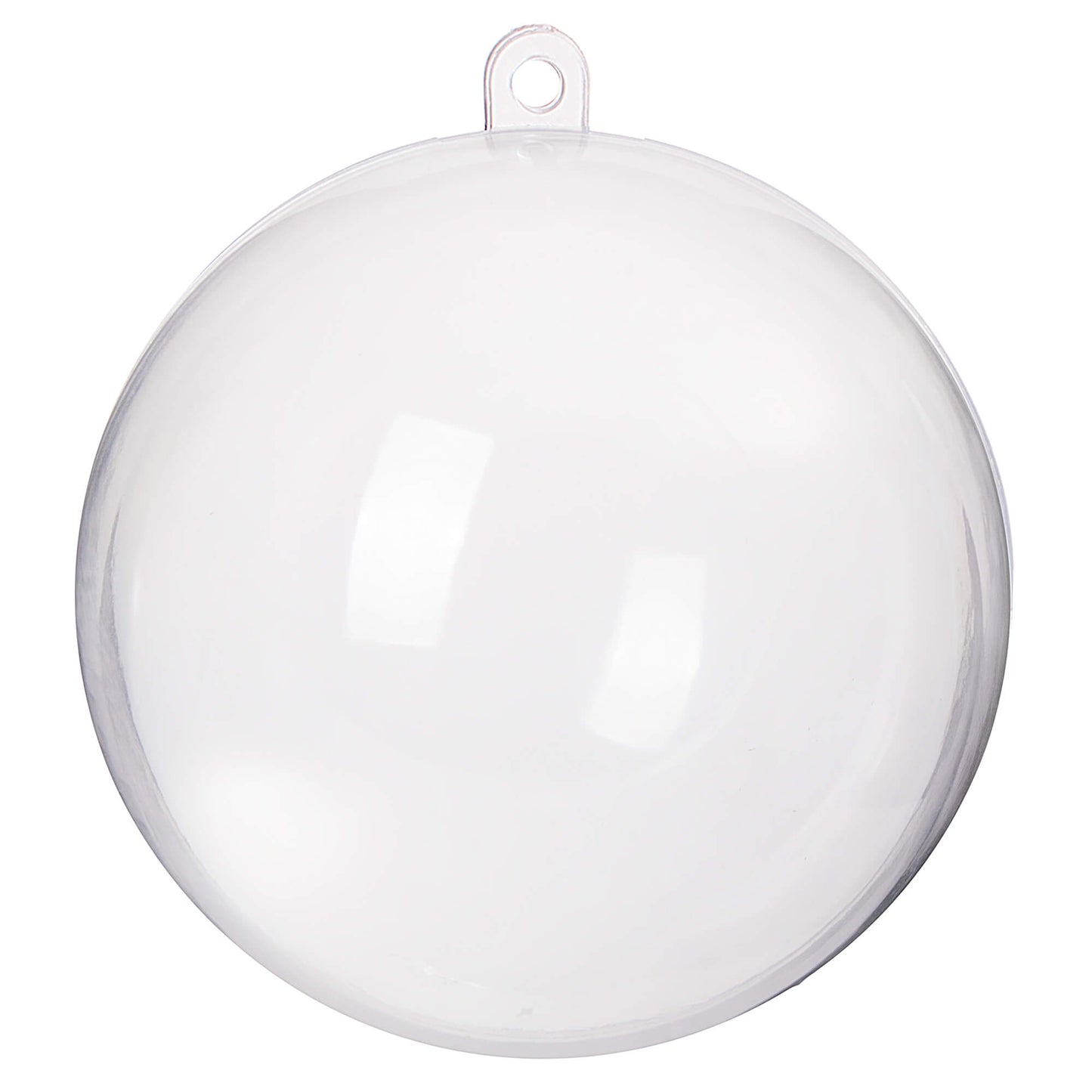 SPRINGOS 3.15" (8 cm) Clear Transparent ACRYLIC Plastic DIY Decoration Balls 6 pcs, Open and Close, Refillable.