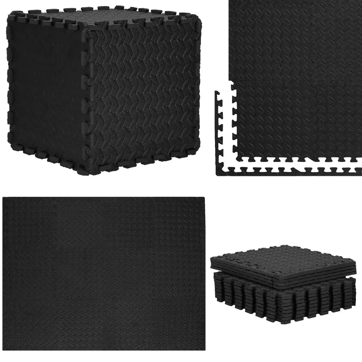 Exercise floor mat JIN-JACK FM0022 — EVA foam, unfolded 118×90 cm, thickness 1 cm, 28 pieces