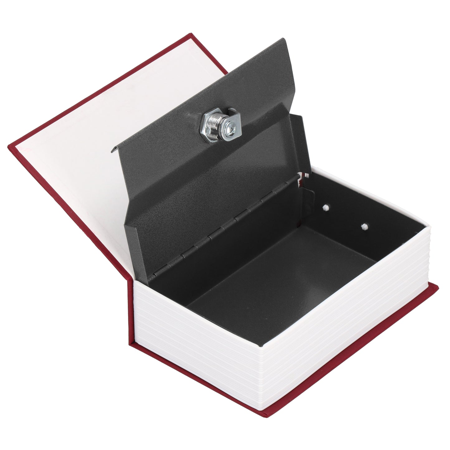 SPRINGOS® Book-Safe Metal Cash Box with Key Lock – Hidden Dictionary Safe