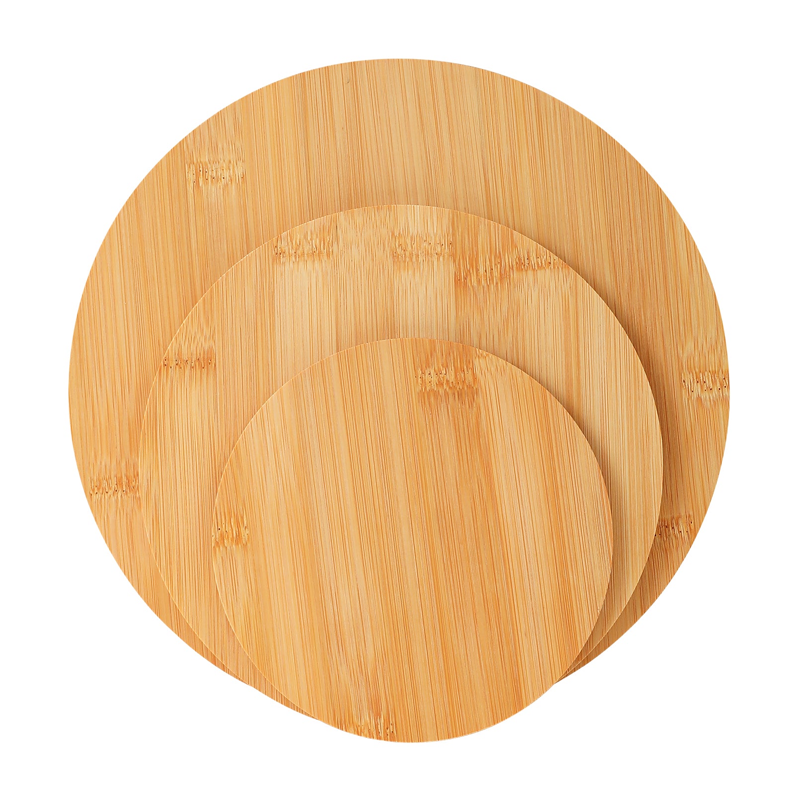 set of bamboo lids for salad bowls