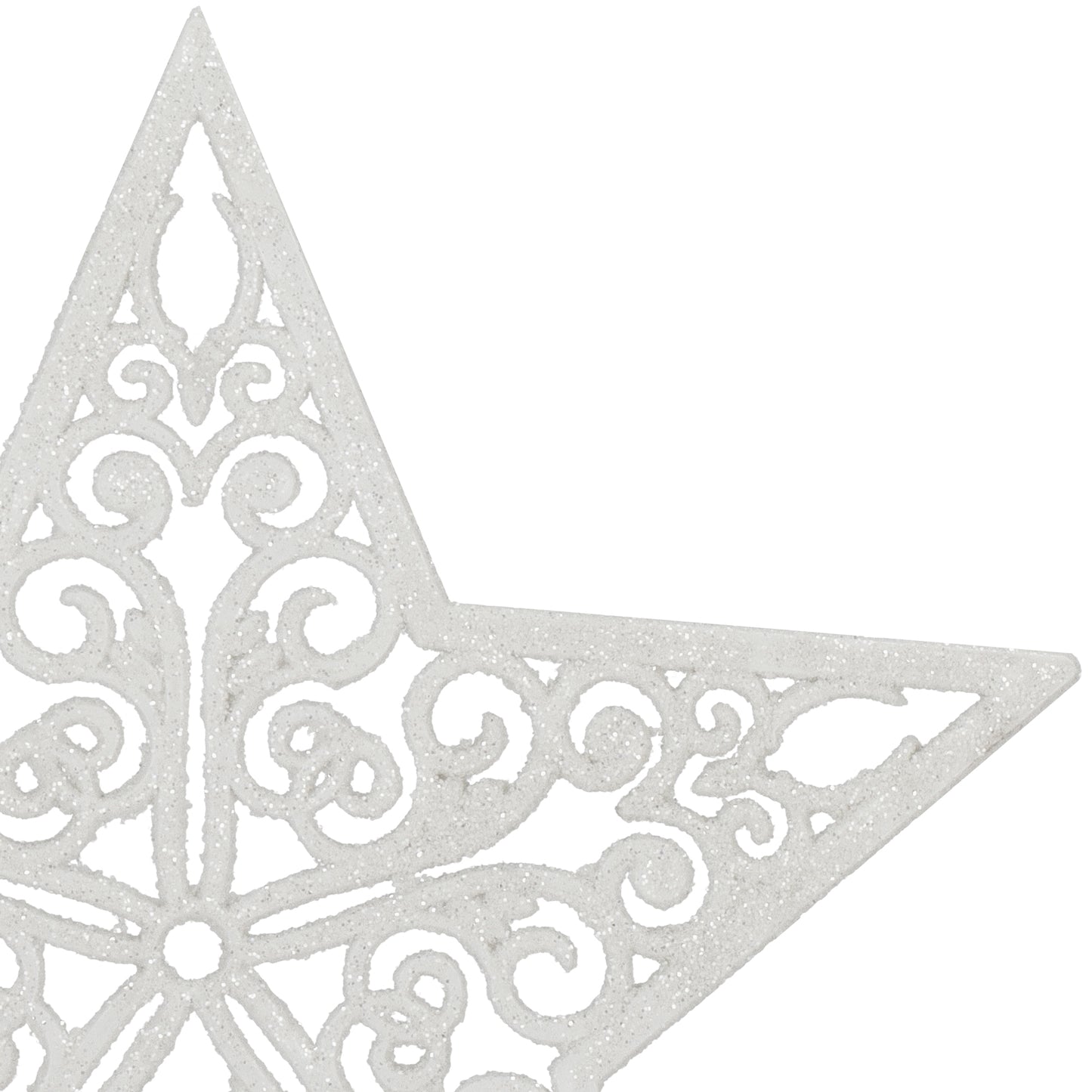 SPRINGOS Christmas Tree Top Star, White, Shatter-Proof, 9 Inches (22 cm) by 8 inches (20.05 cm).)