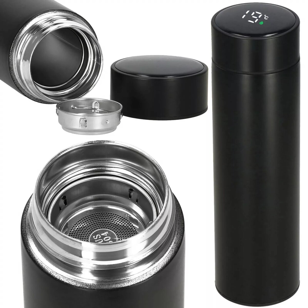 Vacuum Flask JIN-JACK KI0127 500 ml - Double-wall stainless steel thermos