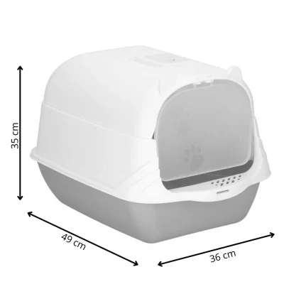 Cat litter box with filter and scoop JIN-JACK PA0335