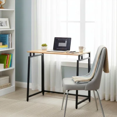 JIN-JACK HF0058 Folding Writing Desk 80×40×76 cm, Light Brown