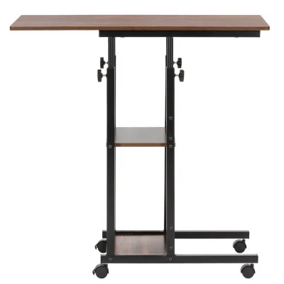 JIN-JACK HF0060 Mobile Writing Desk 80×40×76–86 cm, Dark Brown