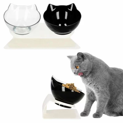 Set of Bowls with Stand 2 × 13 cm for Dog / Cat JIN-JACK PA0192