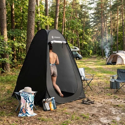 Self-pop up tent 120×120×190 cm, black JIN-JACK PT0XX