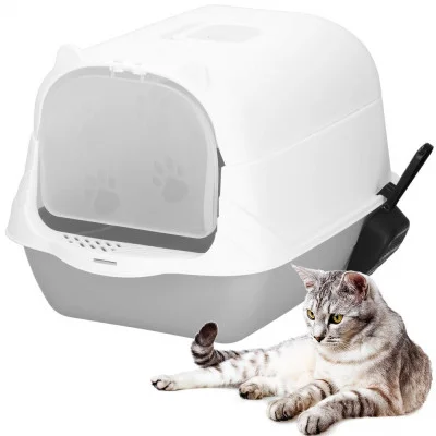 Cat litter box with filter and scoop JIN-JACK PA0335