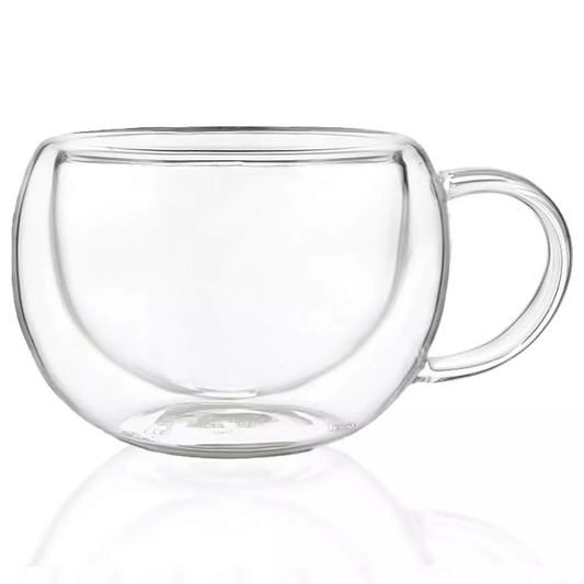 Glass Mug JIN-JACK HA7351 300 ml – Transparent Drinking Cup for Hot and Cold Beverages