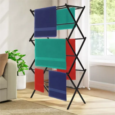 Vertical telescopic clothes drying rack JIN-JACK HA0210 black