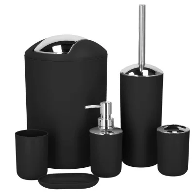 6-piece bathroom set JIN-JACK HA1111 black