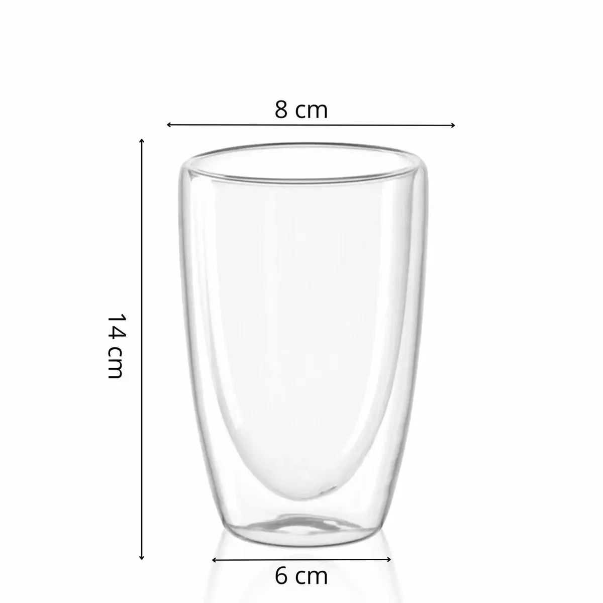 Drinking glass JIN-JACK HA7350, 480 ml capacity, clear glass