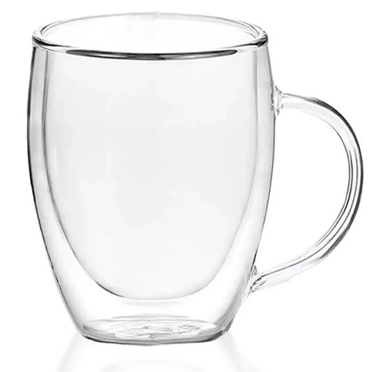 Glass mug JIN-JACK HA7349 300 ml — clear glass beverage cup