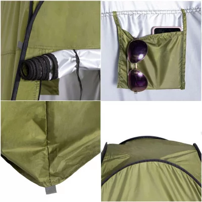 Self‑pop up tent 120×120×190 cm, green JIN-JACK PT026