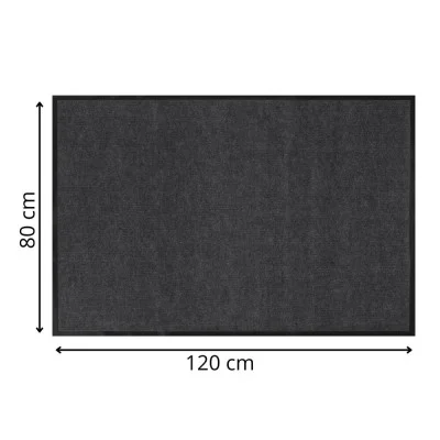 Front door mat 80 × 120 cm JIN-JACK HA7535 black