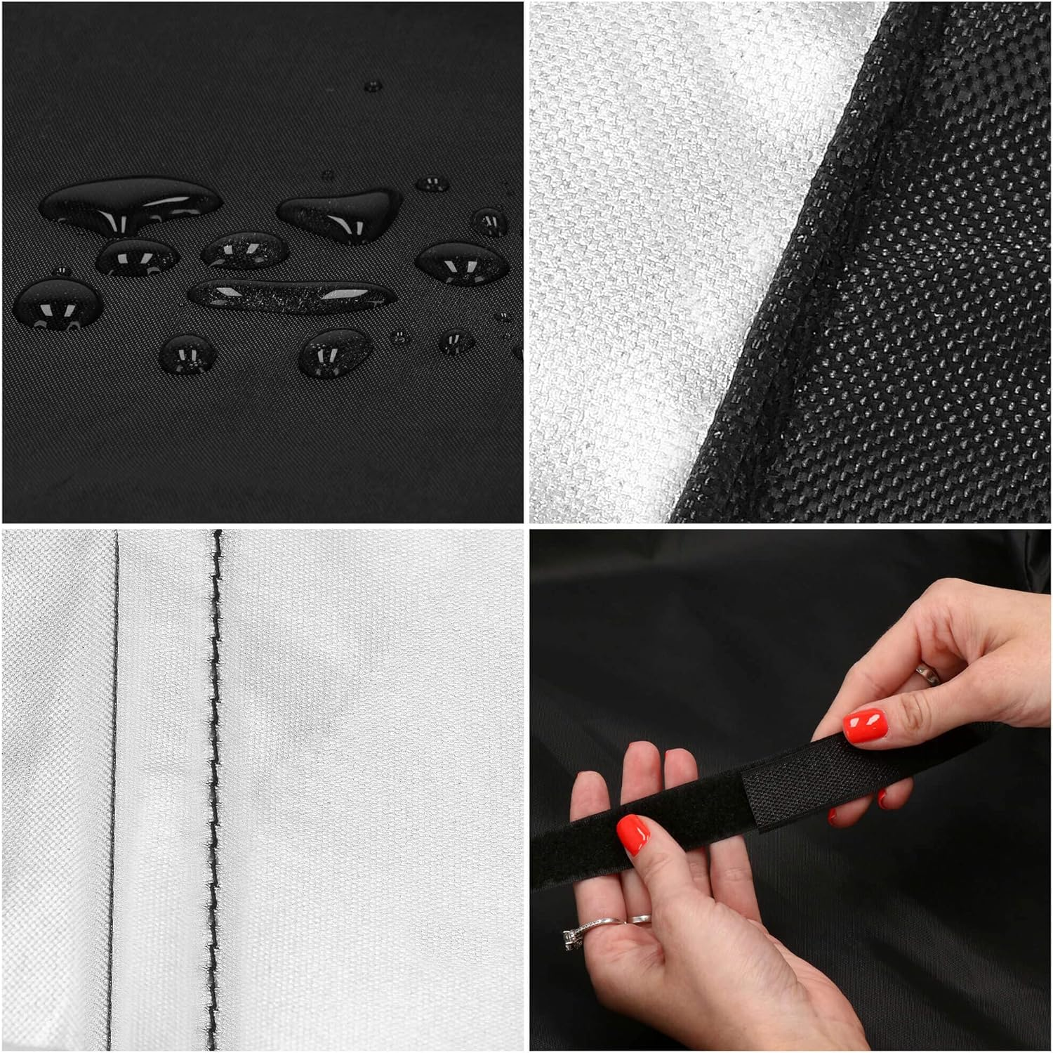 BBQ grill cover fabric detail
