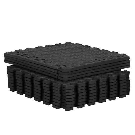Exercise floor mat JIN-JACK FM0022 — EVA foam, unfolded 118×90 cm, thickness 1 cm, 28 pieces