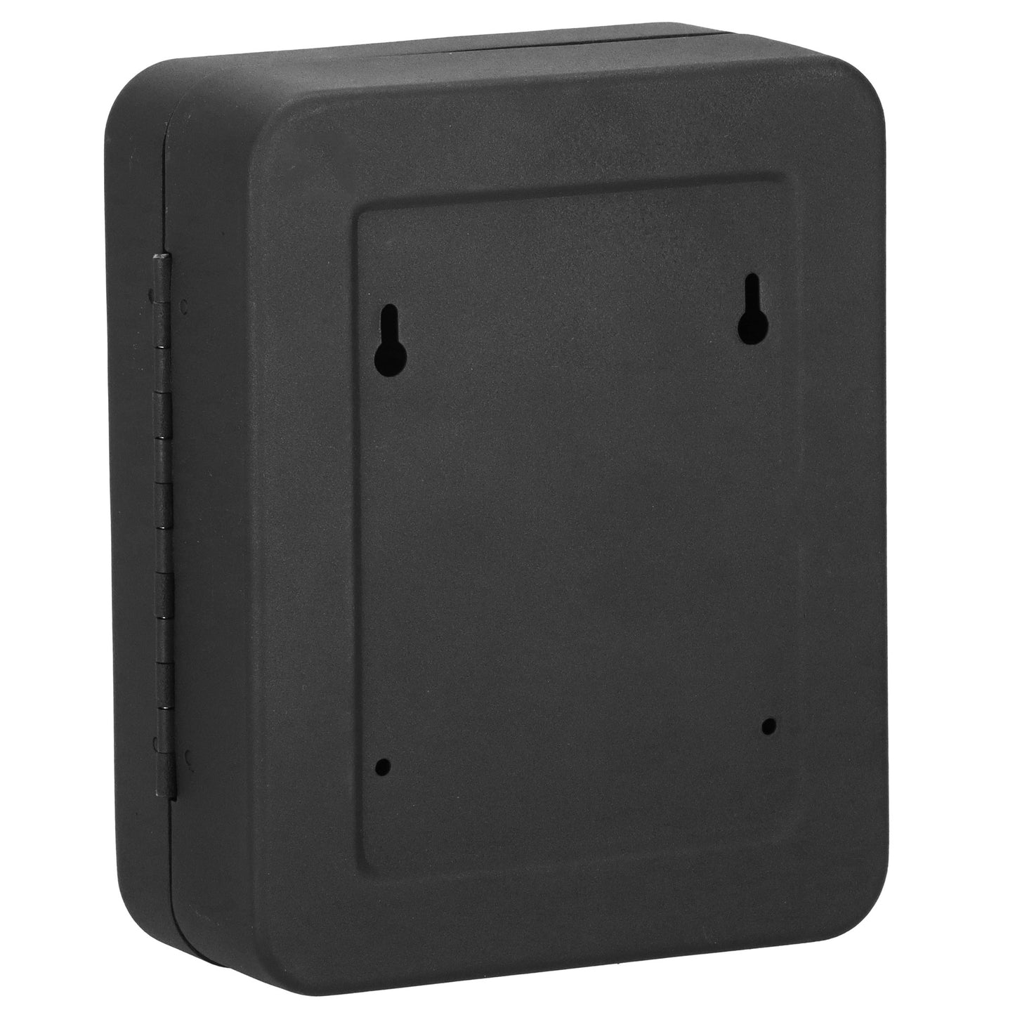 SPRINGOS® Key Box with 20 Keychains – Steel Wall-Mounted Organizer with Lock & Numbered Labels – Black.