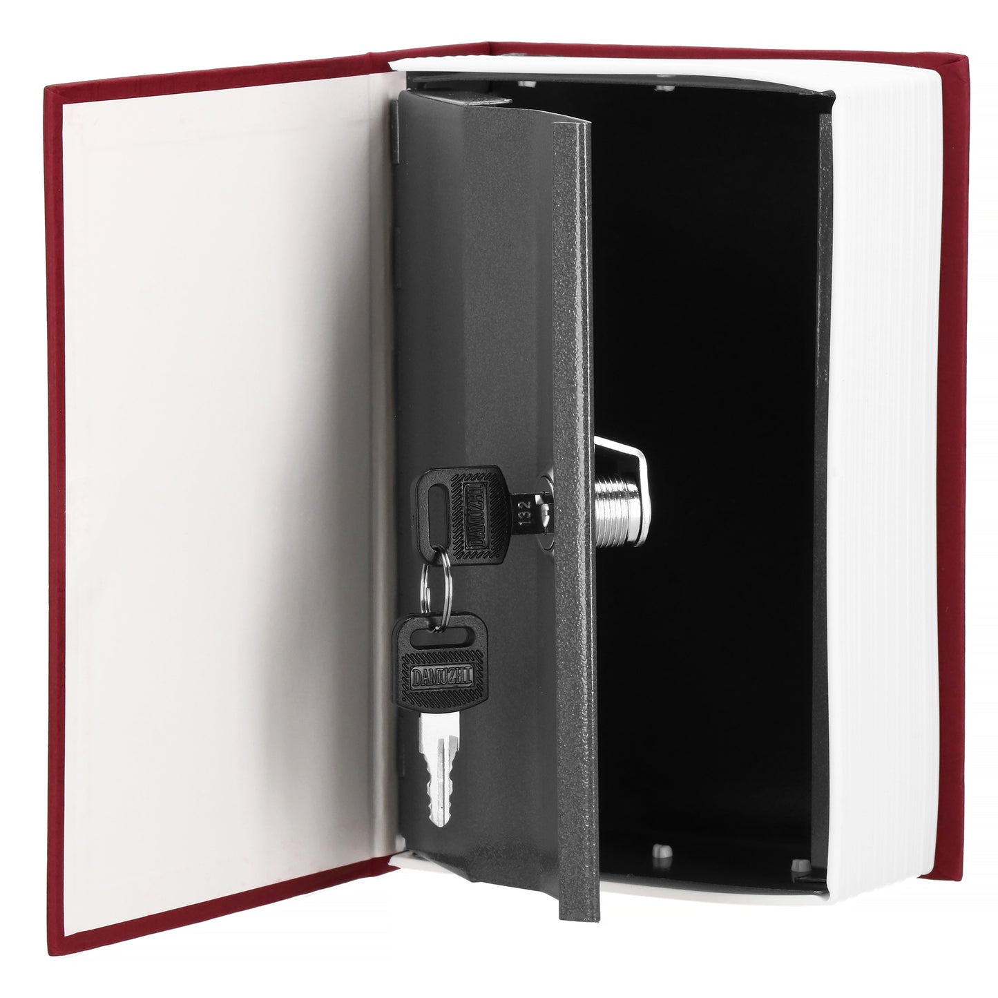 SPRINGOS® Book-Safe Metal Cash Box with Key Lock – Hidden Dictionary Safe