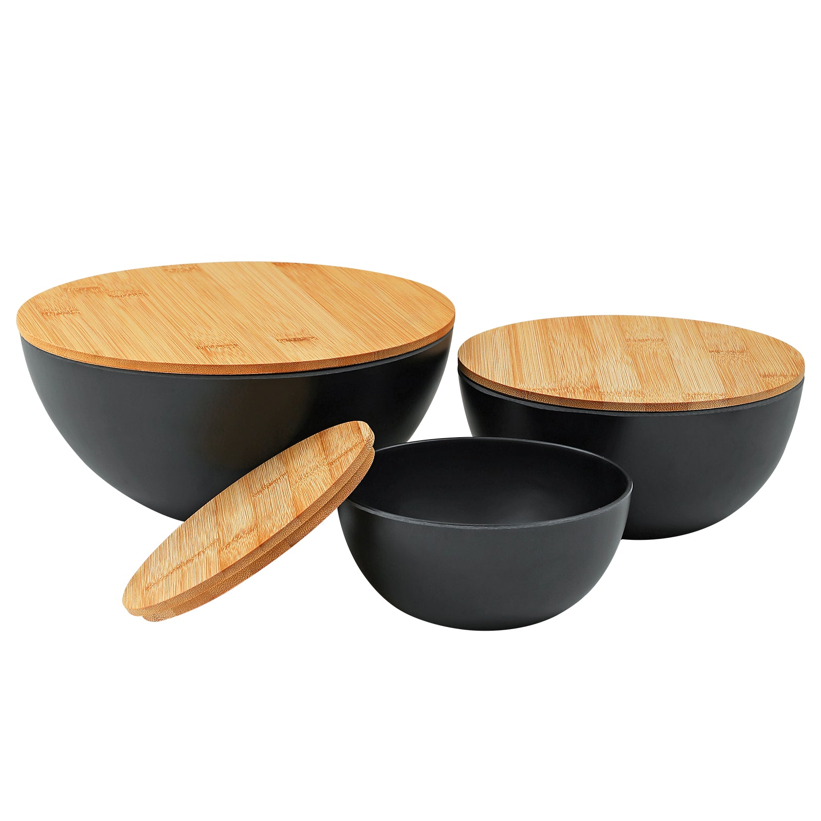 natural salad bowls with lids